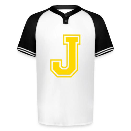 Letter J – Capital Athletic Alphabet Monogram - Augusta Sportswear Men's Cutter Henley Jersey