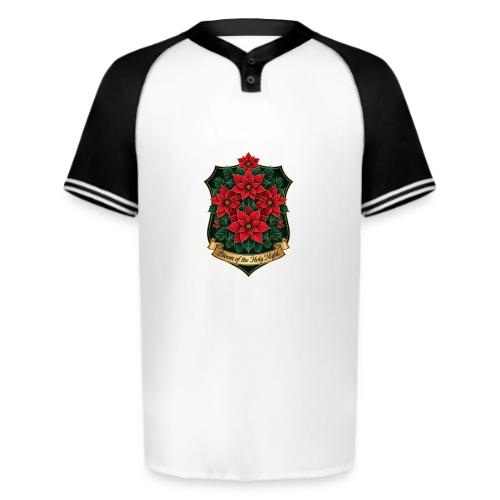 Poinsettia Crest T-Shirt - Augusta Sportswear Men's Cutter Henley Jersey