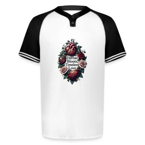 Eternal Bloom Timeless Love Entwined Hearts T-Shir - Augusta Sportswear Men's Cutter Henley Jersey