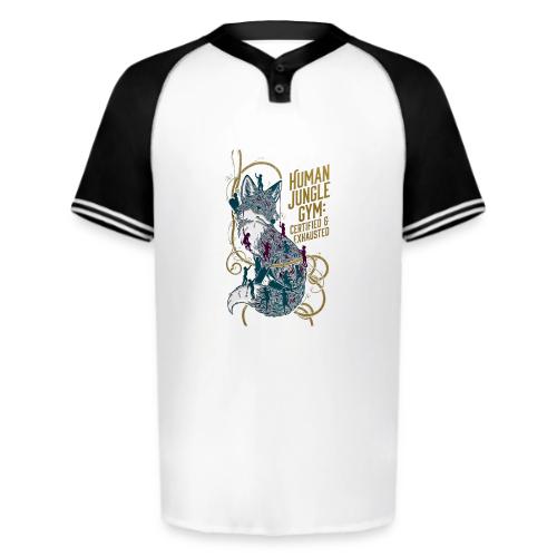 Human Jungle Gym Fox Tee - Augusta Sportswear Men's Cutter Henley Jersey