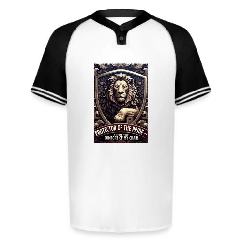 Lion King T Shirt, Funny Low-Effort Father Gift - Augusta Sportswear Men's Cutter Henley Jersey