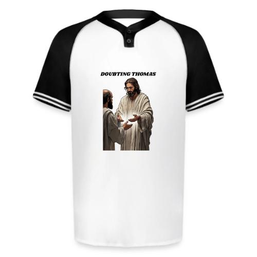 Doubting Thomas Resurrection T Shirt, Gift - Augusta Sportswear Men's Cutter Henley Jersey