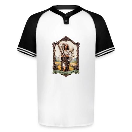 I Am The Good Shepherd T Shirt, Christian Gift - Augusta Sportswear Men's Cutter Henley Jersey
