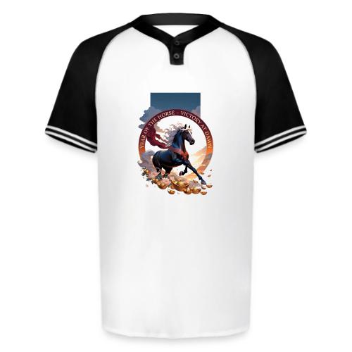 Year of the Horse Dawn T Shirt,Lunar New Year Gift - Augusta Sportswear Men's Cutter Henley Jersey