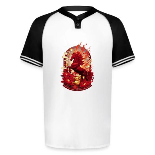 Year of the Horse Ascent T Shirt, Lunar New Year - Augusta Sportswear Men's Cutter Henley Jersey