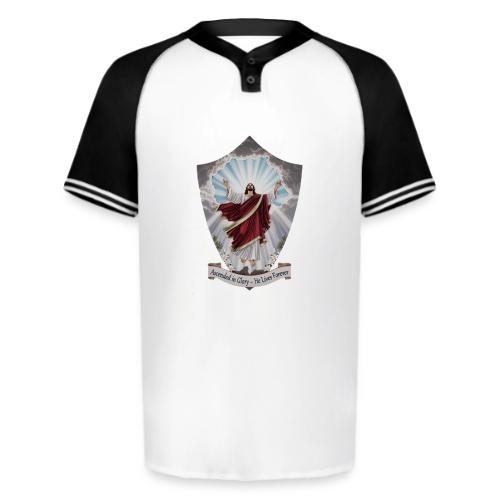 Easter Ascended in Glory T Shirt,Resurrection Gift - Augusta Sportswear Men's Cutter Henley Jersey