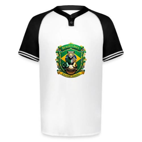 Brazil Jaguar Glory Tee, Brazilian Pride Gift - Augusta Sportswear Men's Cutter Henley Jersey