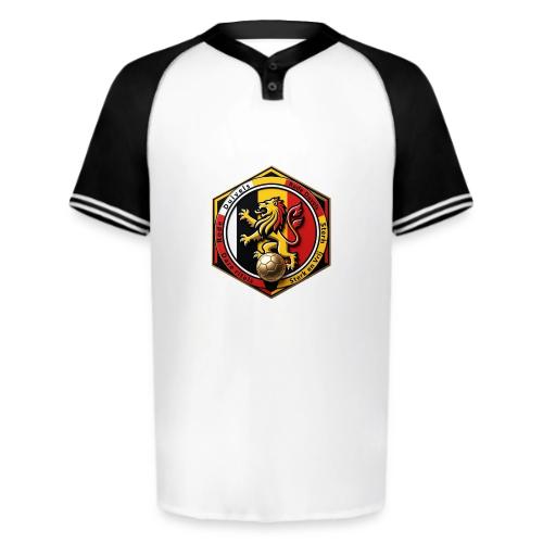 Belgium Lion Valor T-Shirt, Belgian Pride Gift - Augusta Sportswear Men's Cutter Henley Jersey