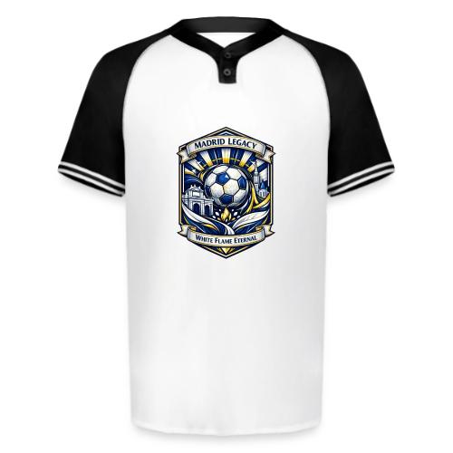 Madrid White Legacy T Shirt, Madrid Fan Gift - Augusta Sportswear Men's Cutter Henley Jersey