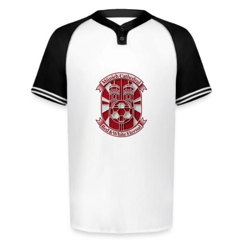 Munich Cathedral T Shirt, German Football Fan Gift - Augusta Sportswear Men's Cutter Henley Jersey