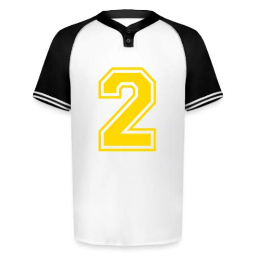 Number 2 in a classic athletic collegiate font - Augusta Sportswear Men's Cutter Henley Jersey