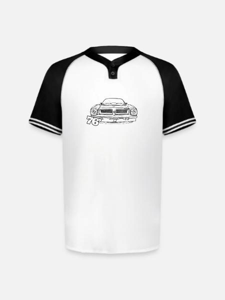 76 FIREBIRD TRANS AM - Augusta Sportswear Men's Cutter Henley Jersey - white/black