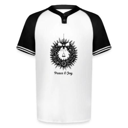 Peace & Joy T-Shirt | Minimalist Elegant Christmas - Augusta Sportswear Men's Cutter Henley Jersey