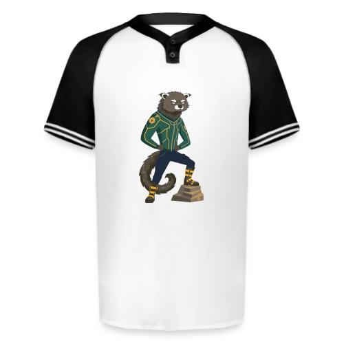 Raccoon Ranger in Neon Armor - Augusta Sportswear Men's Cutter Henley Jersey