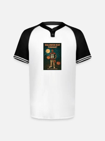 Halloween Heat Yungbart - Augusta Sportswear Men's Cutter Henley Jersey - white/black