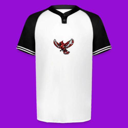 Silver Cardinal in Flight - Augusta Sportswear Men's Cutter Henley Jersey