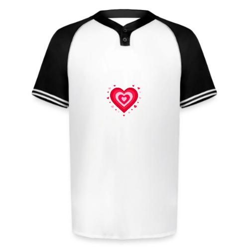Layered Red & Pink Heart – Cute Valentine Love - Augusta Sportswear Men's Cutter Henley Jersey