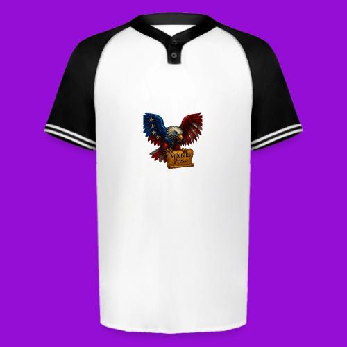 Veterans Press Bald Eagle - Augusta Sportswear Men's Cutter Henley Jersey