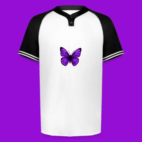 Neon Purple Butterfly - Augusta Sportswear Men's Cutter Henley Jersey