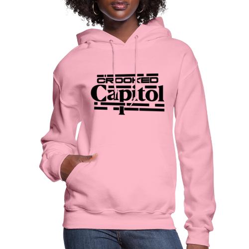 Crooked Capitol Logo Black - Women's Hoodie