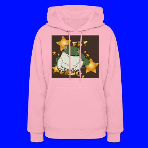 Fat Frog on Brown - Women's Hoodie