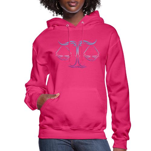 Libra Zodiac Scales of Justice Celtic Tribal - Women's Hoodie