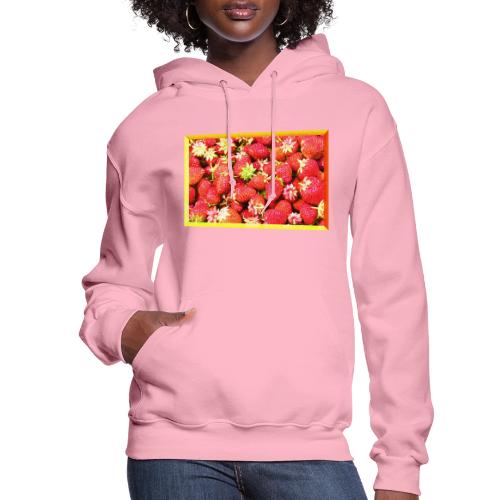 Stack of Strawberries Fruit Cute Photo. Buy Now - Women's Hoodie