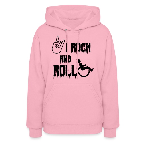 I rock and roll in my wheelchair. Roller, music * - Women's Hoodie