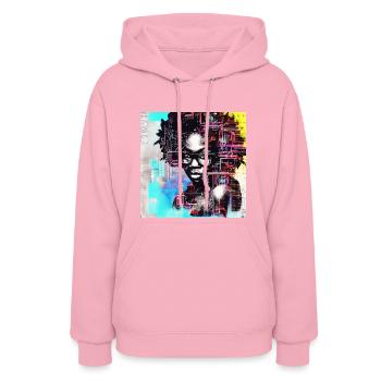 Female Computer Programmer - Women's Hoodie - classic pink - Front - Camila (177cm)