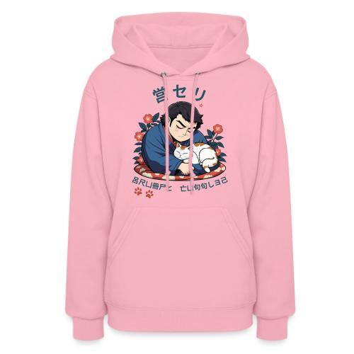 Grumpy Cuddles: Sumotori Napping Japanese Style - Women's Hoodie