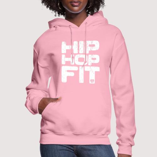 Hip-Hop Fit Logo (White distressed) - Women's Hoodie