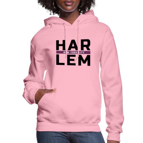 Harlem Stacked Lettering - Women's Hoodie