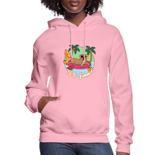 Hello Summer Golden Retriever Fun - Women's Hoodie