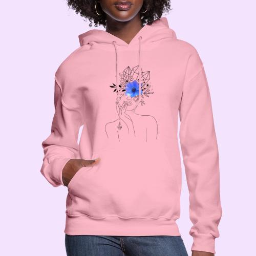 Third Eye Flower Goddess - Crystal Design - Women's Hoodie