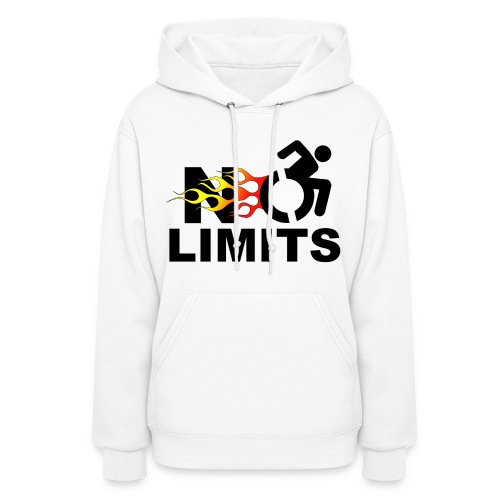 No limits for me with my wheelchair - Women's Hoodie