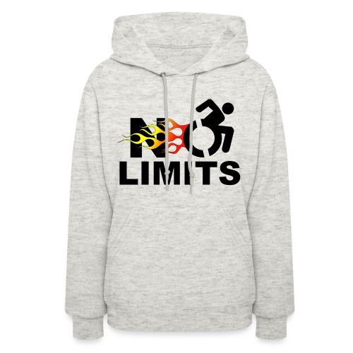 No limits for me with my wheelchair - Women's Hoodie