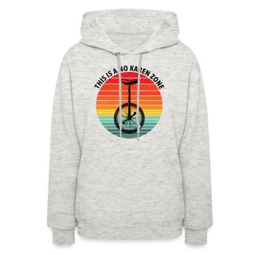 This is a no karen zone black text - Women's Hoodie