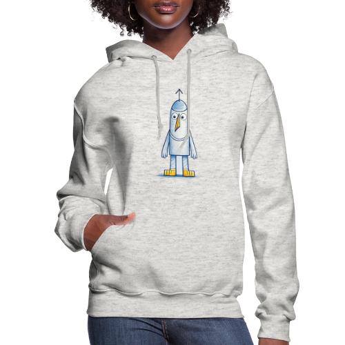 Funny Doodle Bird Character - Women's Hoodie