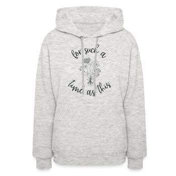 For Such a Time as This Esther Womens Tee Shirt - Women's Hoodie - heather oatmeal - Front - Camila (177cm)