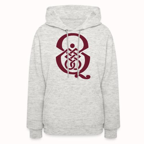 qcpb maroon logo - Women's Hoodie