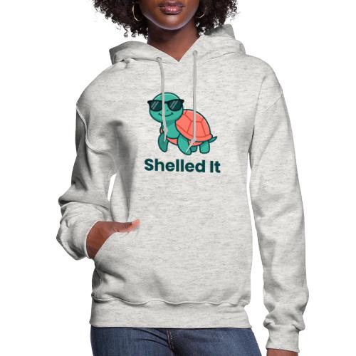 Funny Turtle Sunglasses Shelled It Cute Gift - Women's Hoodie