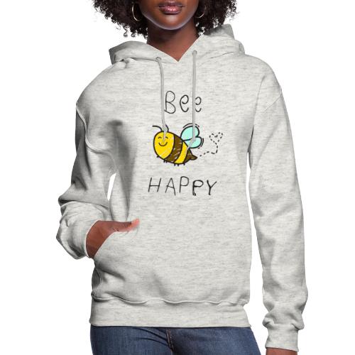 Bee Happy - Hand Sketch - Women's Hoodie
