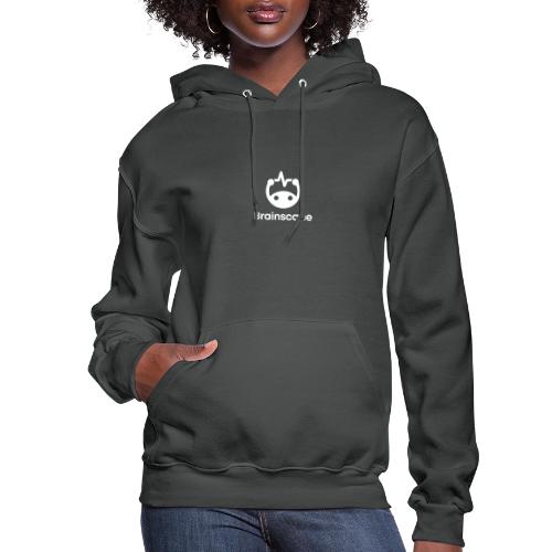 Brainscape Logo - Stacked White - Women's Hoodie