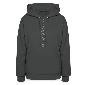 Double-Sided Acotars Feyre'S Tattoo - Women's Hoodie - asphalt - Front - Camila (177cm)