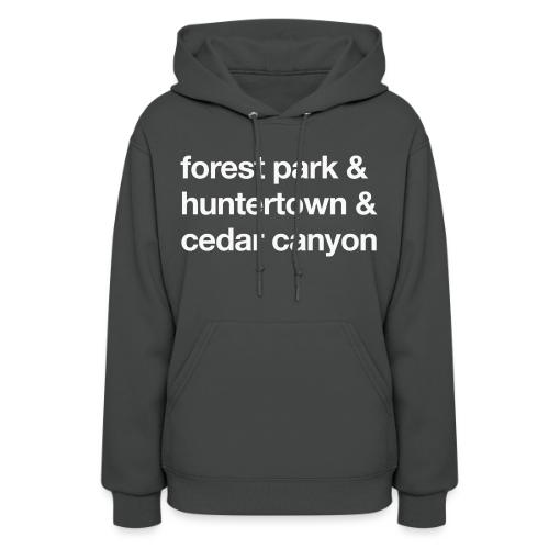 1 Church 3 Locations - Women's Hoodie