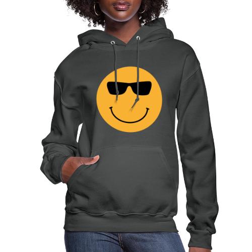 Orange Face with Sunglasses - Women's Hoodie