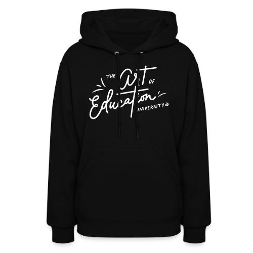 AOEU Handwritten White - Women's Hoodie