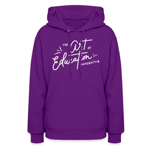 AOEU Handwritten White - Women's Hoodie