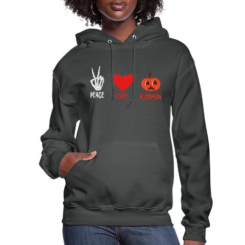 Peace Love Pumpkin Trick Or Treating Scary gifts - Women's Hoodie