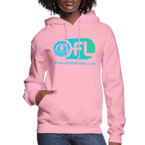 Observations from Life Logo with Web Address - Women's Hoodie